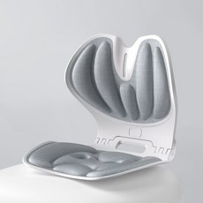 FIODAY 자세교정 의자 와이드형 접이식, 그레이