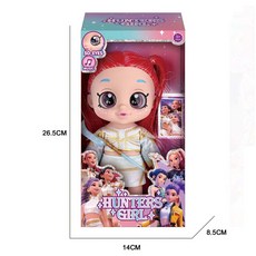 틴다샵 헌트릭스인형 케이팝데몬헌터스 케데헌 굿즈, 봉투 포장, 1개, 10인치 화이트 헤어 레드 헤어 미라