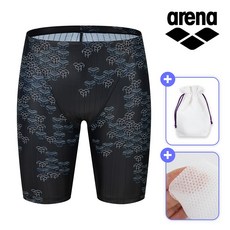 아레나 남성 아쿠아녹스 4부 수영복 A5BM1PM13+폴리백+샤워타올