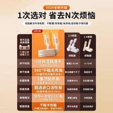 신발 건조기 탈취 살균 기능 냄새제거 5중 슈케어 휴대용, 1, B. 화이트