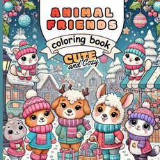 Majosta Animal Friends Coloring Book: Cute and Cozy Christmas Book for Kids Ages 4–8 | Fun Holiday, Majosta Animal Friends Colorin