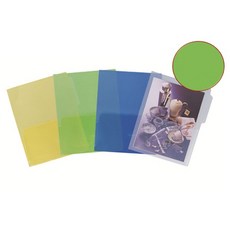 투명 투포켓파일 그린 10P 포켓화일 A4홀더