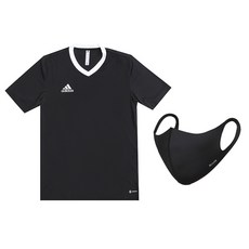 adidas 愛迪達 Entrada 22短袖球衣T恤+運動口罩