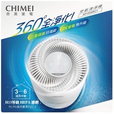CHIMEI 奇美 360度全淨化 DC省電空氣清淨機 AP-03SRC1 HEPA濾網