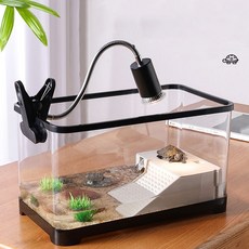 cocosily 거북이 어항 키우기 가정용 대형 거북이 수조 집 어항세트 수족관, 1개, 18L