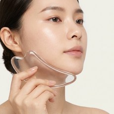 오베테 크리스탈 리프팅 페이스마사지괄사, 투명, 1개, 단품