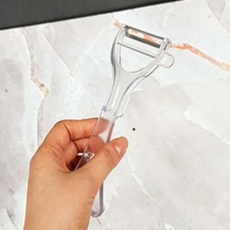 세워지는 손잡이 PP 투명 감자필러 채썰기 야채칼 당근칼 만능채칼
