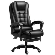 미니 안마의자 전신 마사지 컴퓨터 사무용 보조 등받이 안마체어, 동기식 팔걸이, 컴포트 오피스 낮잠 블랙 발받침 포함 1점, 알루미늄 받침대