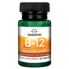 Swanson 斯旺森 維生素B12補充錠, 60顆, 1個