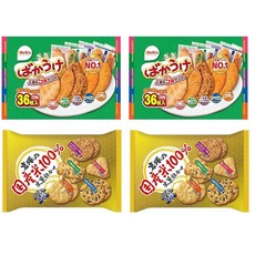 재미있는 친구들 과자 포장 오오부쿠로 센베이 2종 세트 총 4봉