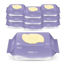 네이즈 럭스 유아용 물티슈 캡형 65평량, 80매