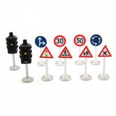 (선물완구)시쿠 도로 표지판 세트 미니어쳐 다이캐스트 SK5597, 1개