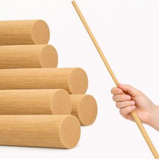 대나무 장부촉 막대 1.6 x 121.9cm(5/8 48인치) 길이 6개 - 공예 DIY 및 학교 프로젝트를 위한 원형 나무 도웰 천연 미완성 스틱 장식용 매끄러운 표면 자작나, 5/8 x 48'' (6PCS)