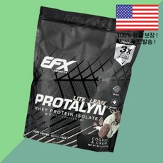 EFX 스포츠 프로탈린 유청 단백 웨이 아이솔레이트 프로틴 분리 쿠키 크림 2파운드 907g Sports Protalyn Whey Protein Isolate Cookies C, EFX 스포츠 프로탈린 유청 단백질 웨이 아이솔레이트