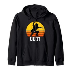 재미있는 야구 심판 Youre Out Out Out Umpires 지퍼 파카