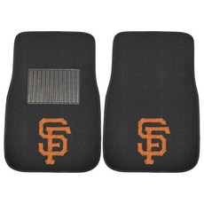 FANMATS 20576 MLB - 샌프란시스코 자이언츠 자수 자동차 매트 팀 색상 17\"x25.5\" 264733, San Francisco Giants