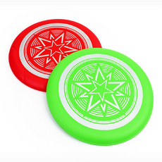해피J보따리 원반던지기 말랑말랑한 야광 원반, 레드, 1개, 레드