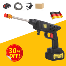 독일 다기능 초강력 리튬 고압 세차기 독일기술 휴대용 고압 세차기 초강력리튬고압세척기 가정용 특가!, 초강력세트*1