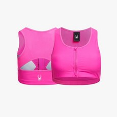 스파이더 여성 러닝 프로웹 지퍼 브라탑 SPHPCNBR282WHPK AIN665 MYG219
