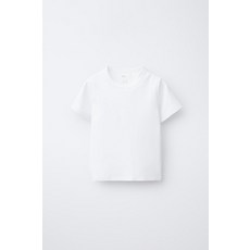 [국내배송] 자라 ZARA 인터록 플레인 티셔츠 - 화이트 938264