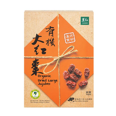 里仁 有機 大紅棗 有機 大紅棗 有機 Dried Large Jujubes 純素 無添加二氧化硫, 1個, 300
