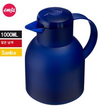 보온보냉 주전자 1L 인테리어 집들이선물, 투명 독일 블루 1000ml, 1개