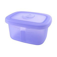 DIU 食品級硅膠冰箱收納盒保鮮袋水果蔬菜儲物盒冷凍分裝保鮮盒飯盒, 1個, 如圖