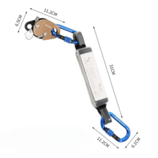 클라이밍 자동 확보기 하강기 도르래 로프 추락 제동 암벽 등반 장비 잠금, 8-13mm(B타입)