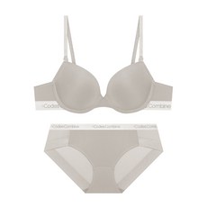 코데즈컴바인이너웨어 아스킨 글램밴드 브라 햄팬티 세트_쿨베이지