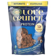 Nature's Path Love Crunch® 단백질 프리미엄 유기농 그래놀라 다크 초콜릿 및 아몬드 버터 312g(11oz) Path (네이처스 패스), Nature's Path, Love Crunch®,, 30g, 1개