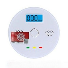 일산화탄소경보기 벽부착경고기 연탄 석탄 장작냄새 연기 구취테스트기 벽부착 입냄새 담배냄 누출, 무선 스마트 디지털 표시, 1개, 1개입