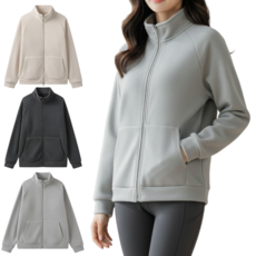 밸류그램 여성 프리미엄 따뜻한 기모 후리스 자켓