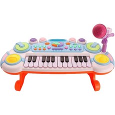 SQ1 兒童電子琴 早教益智多功能音樂玩具 寶寶鋼琴, 藍色, 1個, 01