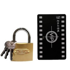 掛鎖 防盜掛鎖 防水防鏽防撬鎖具, 1個, 小號32MM(3把一字鑰匙* 單開