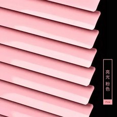 구멍을 뚫지 않고 커튼 지원 욕실 주방 사무실 침실 롤러 셔터 차양 리프팅, W50xH200cm, 1. 분홍색