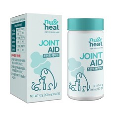 뉴앤힐 조인트 에이드 강아지 고양이 겸용 관절 보조제 60정, 상세설명 참조, 뼈/관절강화