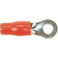 압착단자 압착터미널 전선 연결 스팅어 SPT5104R PRO 시리즈 Shoc-Krome 부츠 4 게이지 5/16인치 터미널 25팩빨간색, Standard Packaging