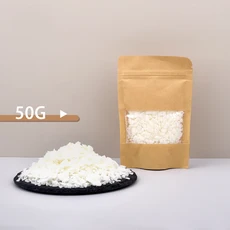 DIY 양초 만들기를 위한 50g-1kg 천연 간장 왁스 플레이크 흰색 재료, 05 50g