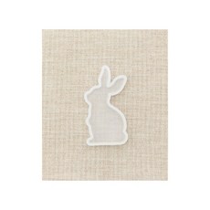 퀼트스타 [레진아트] 기요하라 실리콘 모티브 몰드_토끼 RSF-06, 반투명, 1개