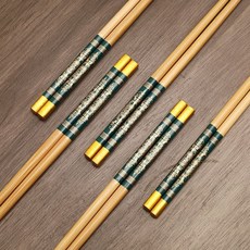 天然楠竹筷子 中式家用防霉耐高溫 防滑, 1個, 五雙裝_Opp袋簡裝, 五雙裝