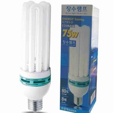 75W E39 주광색 삼파장전구 대소켓용 형광등교체