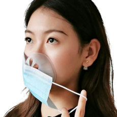 입체 마스크 가드 일회용 재사용 호흡 소형 마스크 가드 공간 실리콘 숨쉬기 프레임 기구 착용 안경 편한, 블랙