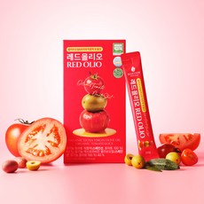 올리브오일 스틱 토마토즙 유기농 엑스트라버진 올리브 레드올리오 14포, 1박스, 280ml