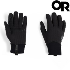 Outdoor Research Vigor Heavyweight Sensor 女款 軟殼刷毛手套, 黑