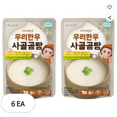 아이배냇 꼬마 유아국, 200g, 6개