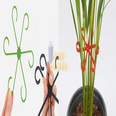 onul market 식물 지지대 4p 지주대 화분지지대, 그린