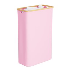 공간절약 대용량 접이식 틈새 빨래바구니, 1개, 핑크