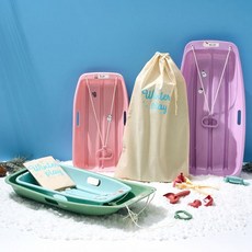 모던하우스 윈터플레이 끌기좋은 눈썰매+보관가방+네임택스티커, 파스텔블루