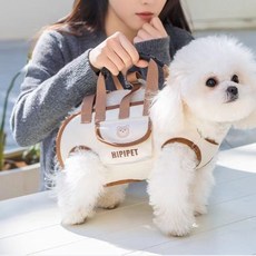 AIDU 강아지 외출 휴대용 가방 크로스 백도그 가방 강아지 숄더 핸드백 가벼운 백팩 야외 애완동물 고양이 가방, 브라운, 1세트