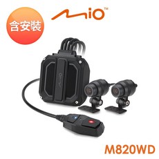 隔日 含安裝 Mio MiVue M820WD 勁系列 HDR星光級雙鏡頭機車行車記錄器(送64G卡)行車紀錄器 晶蝦蝦